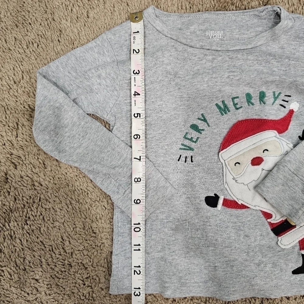 Two Toddler's Christmas Theme Long Sleeve Shirt